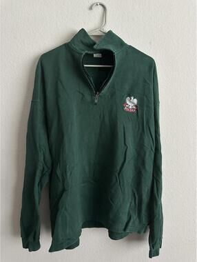 Astral XXL Green Half-Zip Pullover Sweatshirt